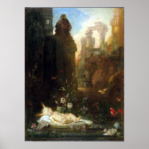 Gustave Moreau Der Säugling Moses Poster