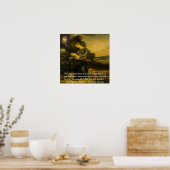 Gustave Moreau "Orpheus" und Zitat Poster (Küche)