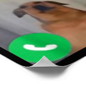 Gustavo The Dog Is Calling Funny Meme Gen Z Alpha  Poster (Ecke)