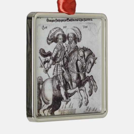 Gustavus Adolphus II und Gustavus Adolphus IV Silbernes Ornament (Rechts)