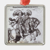 Gustavus Adolphus II und Gustavus Adolphus IV Silbernes Ornament (Vorne)