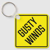 Gusty Winds Metal Square Schlüsselanhänger (Vorderseite)