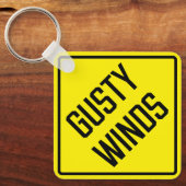 Gusty Winds Metal Square Schlüsselanhänger (Vorderseite)