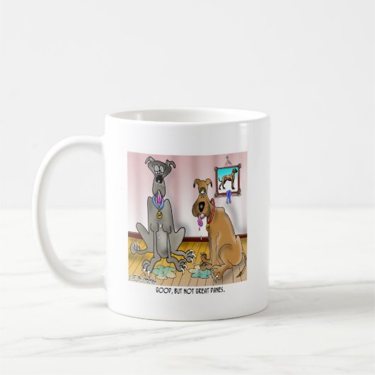 Gut, aber nicht Deutsche Doggen Kaffeetasse (Links)