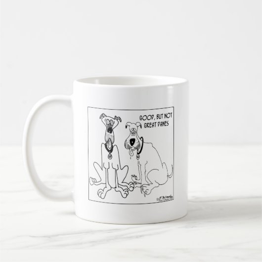 Gut, aber nicht Deutsche Doggen Kaffeetasse (Links)