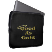 Gut als Gold Laptopschutzhülle (Vorne Rechts)