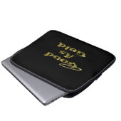 Gut als Gold Laptopschutzhülle (Vorne Knopf)