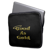 Gut als Gold Laptopschutzhülle (Vorderseite Links)