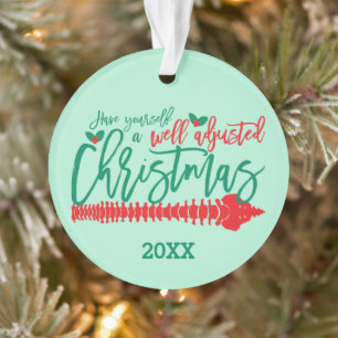 Gut angepasste Weihnachts-Chiropraktik Ornament