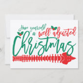 Gut angepasste Weihnachts-Chiropraktikkarte Einladung (Vorderseite)