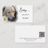 *~* GUT AP62 Hunde Blume Flat Note Card Mitteilungskarte (Vorne/Hinten)