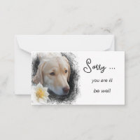 *~* GUT AP62 Hunde Blume Flat Note Card