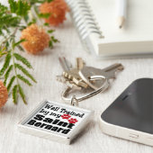 Gut ausgebildet durch meine Saint-Key-Kette Schlüsselanhänger (Seite)