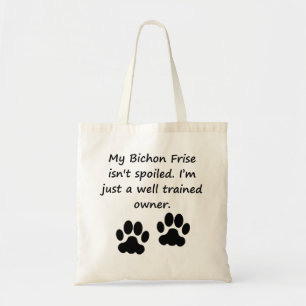 Gut ausgebildeter Bichon Frise Inhaber Tragetasche