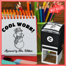 Gut ausgebildeter Lehrer Lob für die Ermutigung Permastempel