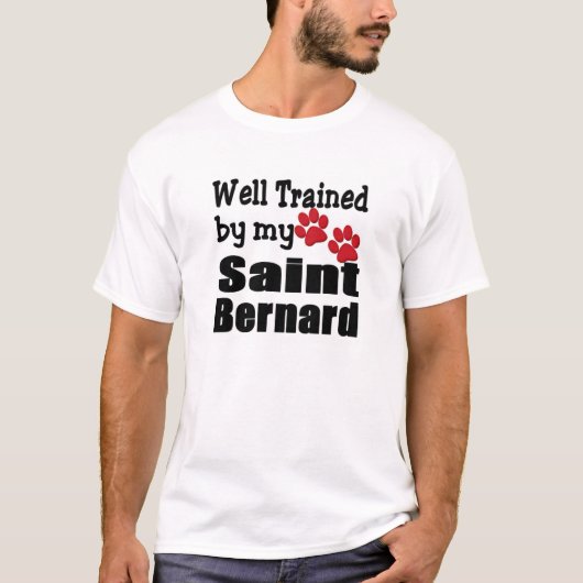 Gut ausgebildeter Saint Bernard T-Shirt (Vorderseite)