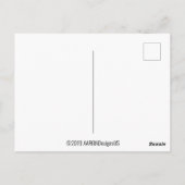 "GUT AUSSEHEN, FELINE GUT!" Niedlich Mustache Cat Postkarte (Rückseite)