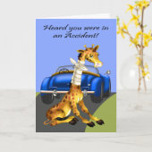 Gut, Autounfall Karte (Gelbe Blume)