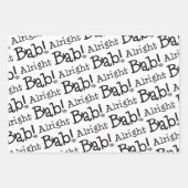 Gut Bab! Lass's Wrap! Set 3 Geschenkpapier Set (Vorderseite 3)