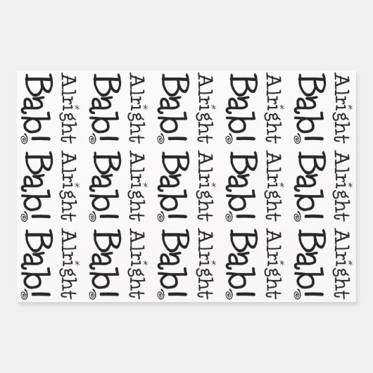 Gut Bab! Lass's Wrap! Set 3 Geschenkpapier Set (Vorderseite 2)