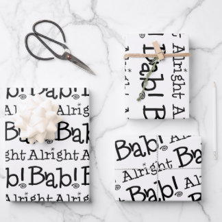 Gut Bab! Lass's Wrap! Set 3 Geschenkpapier Set