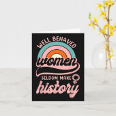 Gut Behaarte Frauen machen selten Geschichte 3 Karte (Gelbe Blume)