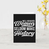 Gut benahmte Frauen machen selten Geschichte Karte (Gelbe Blume)