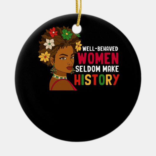 Gut beneidete Frauen machen selten einen Monat der Keramik Ornament (Vorne)