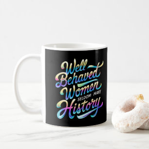 gut benommen Frauen Kaffeetasse