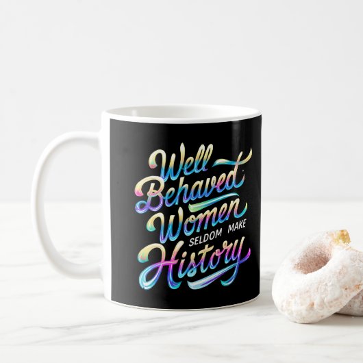gut benommen Frauen Kaffeetasse (Mit Donut)