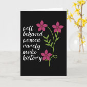 gut benommen Frauen Karte (Gelbe Blume)