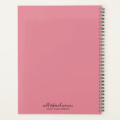 Gut benommen Frauen machen Geschichte nicht rosa Planer (Rückseite)