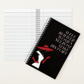 gut benommen Frauen machen selten Geschichte Notizblock (Innen)