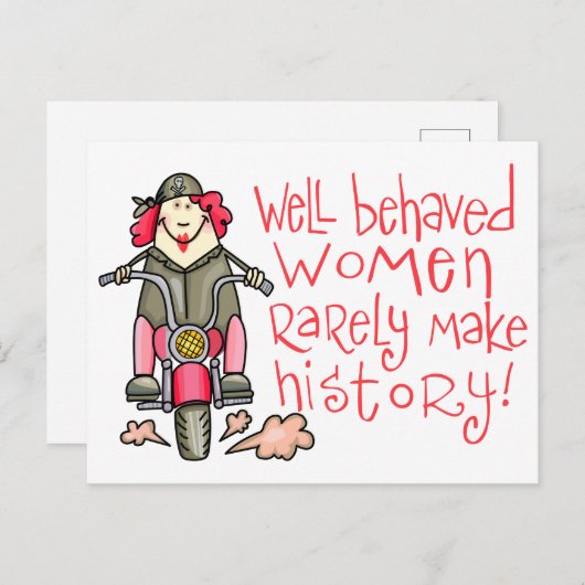 Gut benommen Frauen Postkarte (Vorne/Hinten)