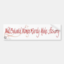 Gut benommene Frauen machen selten Geschichte