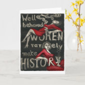 Gut benommene Frauen machen selten Geschichte Karte (Gelbe Blume)