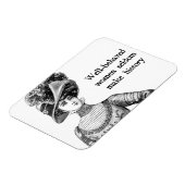 Gut benützte Frauen bilden selten das Geschichtsma Magnet (Linke Seite)