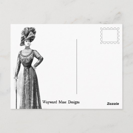 Gut benützte Frauen machen Geschichte selten Postk Postkarte (Rückseite)