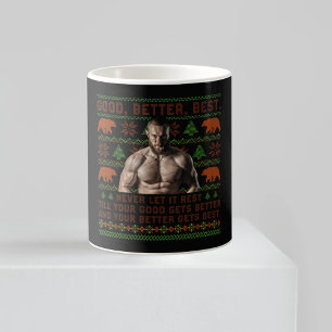 Gut Besser Am besten Hässliche Weihnachts-Fotos an Kaffeetasse