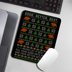 Gut Besser Am besten Hässliche Weihnachts-Fotos an Mousepad