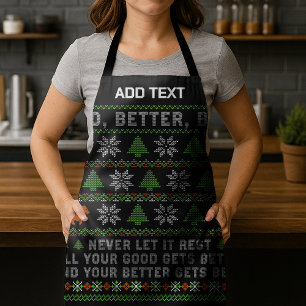 Gut Besser Am besten Hässliche Weihnachts-Fotos an Schürze