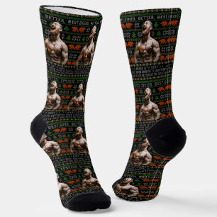 Gut Besser Am besten Hässliche Weihnachts-Fotos an Socken