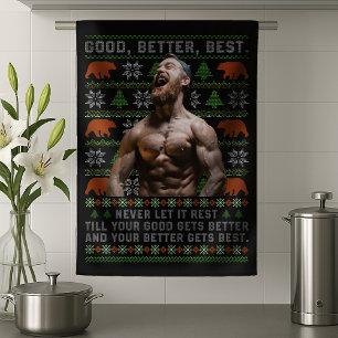 Gut Besser Am Besten Hässliche Weihnachtskostümfot Geschirrtuch