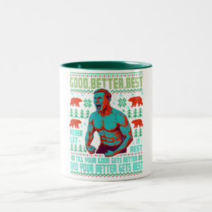 Gut Besser Am Besten Niemals Ruhen Lassen Weihnach Zweifarbige Tasse
