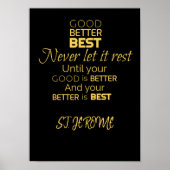 Gut, besser, bestes Poster (Vorne)