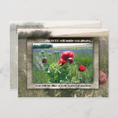 Gut bewässerter Garten Postkarte (Vorne/Hinten)