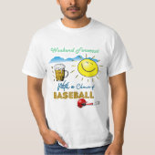 GUT! Bier und Baseball - Weekend Forecast Tshirt (Vorderseite)