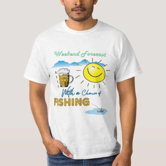 GUT! Bier und Fischerei - T - Shirt am Wochenende (Vorderseite)