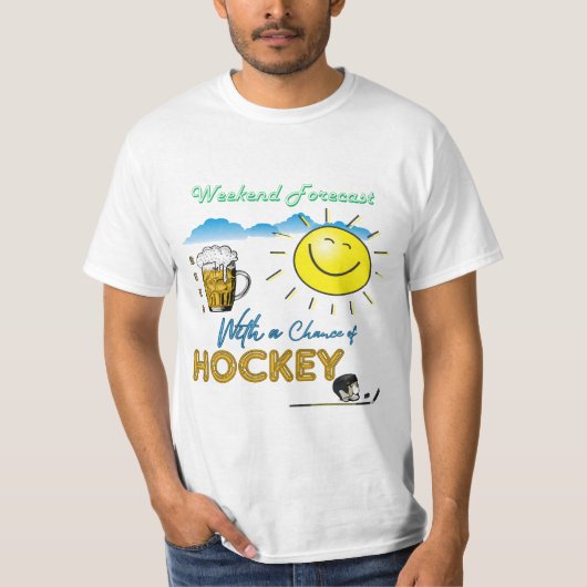 GUT! Bier und Hockey - Weekend Forecast T - Shirt (Vorderseite)