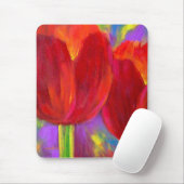 Gut billig Blumenmausunterlage der roten Mousepad (Mit Mouse)